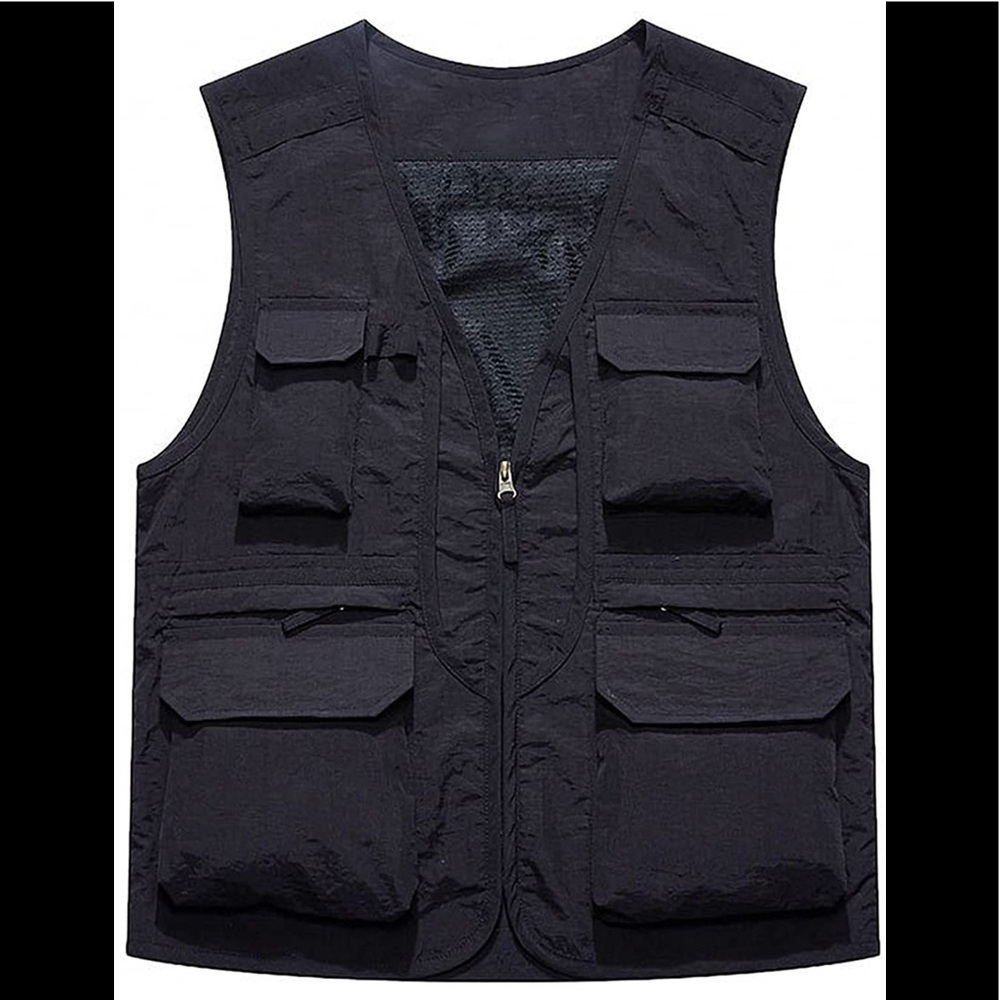 BRAND NEW MENS FISHING UTILITY VEST NWT - Picture 1 of 5